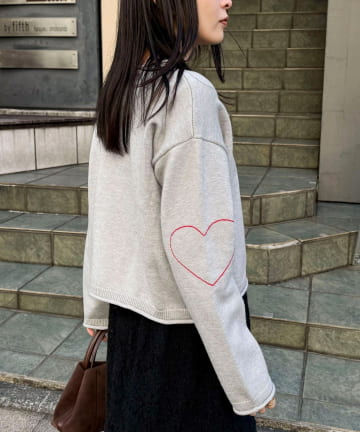 FREDY & GLOSTER(フレディ アンド グロスター) ハートステッチニットプルオーバー