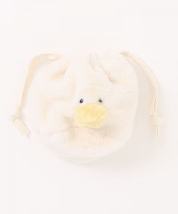 NICE CLAUP / OLIVE des OLIVE OUTLET(ナイスクラップ  / オリーブ デ オリーブ アウトレット) OUTLET限定【RMAF】スフレベア巾着ポーチ