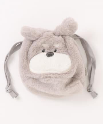 NICE CLAUP / OLIVE des OLIVE OUTLET(ナイスクラップ  / オリーブ デ オリーブ アウトレット) OUTLET限定【RMAF】スフレベア巾着ポーチ