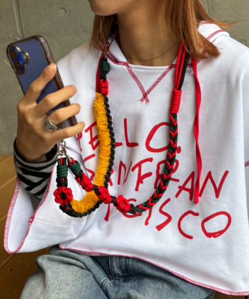 CIAOPANIC TYPY(チャオパニックティピー) ★【HELLO.SANFRANCISCO/ハローサンフランシスコ】2wayカラフルコードスマホショルダー