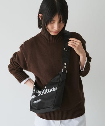 russet(ラシット) ステンシル風プリント ナイロン2WAYミニショルダーバッグ