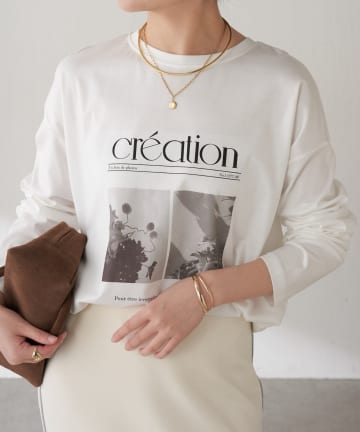 COLLAGE GALLARDAGALANTE(コラージュ ガリャルダガランテ) 【大人のロンT】モノクロフォトロゴロンT