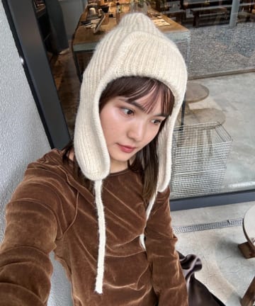 CIAOPANIC TYPY(チャオパニックティピー) 耳付きあったかニット帽