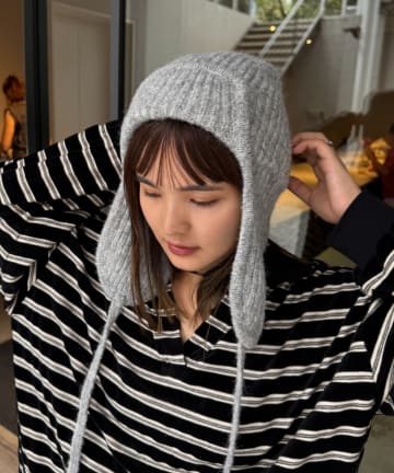 CIAOPANIC TYPY(チャオパニックティピー) 耳付きあったかニット帽