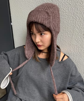 CIAOPANIC TYPY(チャオパニックティピー) 耳付きあったかニット帽