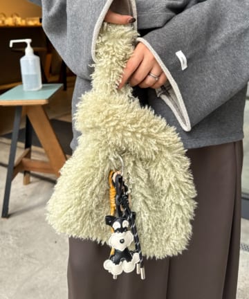 CIAOPANIC TYPY(チャオパニックティピー) カラビナ付きボアマルシェBAG