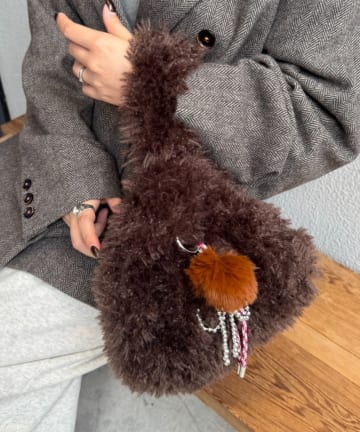 CIAOPANIC TYPY(チャオパニックティピー) カラビナ付きボアマルシェBAG