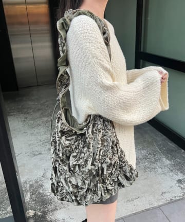 Kastane(カスタネ) 【4色展開/2WAY】ベロアシャーリングバッグ