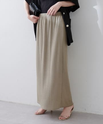 NICE CLAUP / OLIVE des OLIVE OUTLET(ナイスクラップ  / オリーブ デ オリーブ アウトレット) 【natural couture】ラメリブタイトスカート