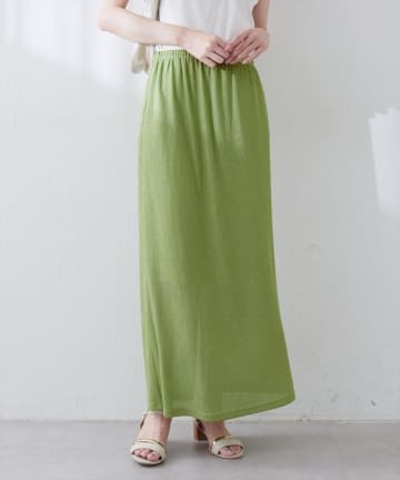 NICE CLAUP / OLIVE des OLIVE OUTLET(ナイスクラップ  / オリーブ デ オリーブ アウトレット) 【natural couture】ラメリブタイトスカート