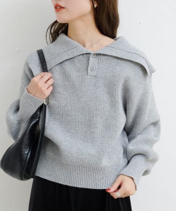 Kastane(カスタネ) 【4色展開】B BIGアシメカラープルオーバー