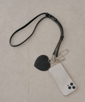Chico(チコ) ハートチャーム付きスマホショルダー