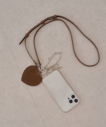 Chico(チコ) ハートチャーム付きスマホショルダー