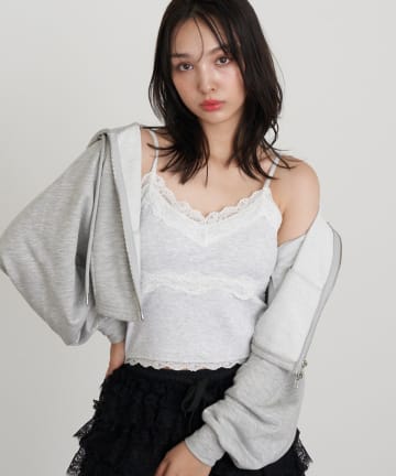 RAY CASSIN(レイカズン) パット付レースキャミ