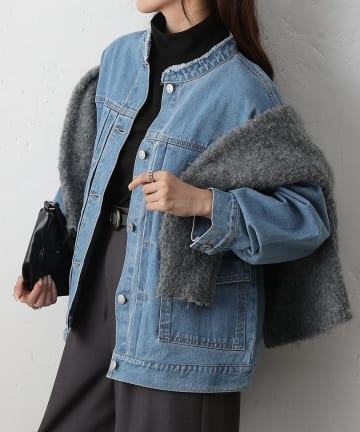 COLONY 2139(コロニー トゥーワンスリーナイン) 12.5OZノーカラーデニムジャケット