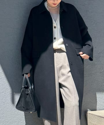 NOLLEY'S(ノーリーズ) SUPER140リバーステンカラーコート