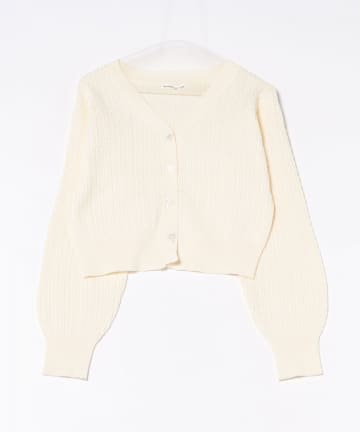 NICE CLAUP / OLIVE des OLIVE OUTLET(ナイスクラップ  / オリーブ デ オリーブ アウトレット) ベビーケーブルリボンカーディガン