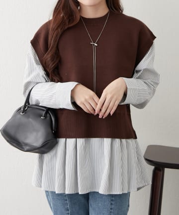 Remind me and forever(リマインドミーアンドフォーエバー) カンタンこなれ感♪レイヤードプルオーバー