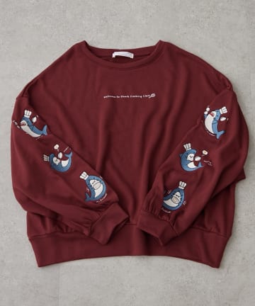 NICE CLAUP / OLIVE des OLIVE OUTLET(ナイスクラップ  / オリーブ デ オリーブ アウトレット) ゆるキャラシリーズ【RMAF】袖キャラシリーズスウェット