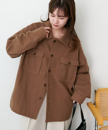 DISCOAT(ディスコート) 【ユニセックス】ウールライクCPOシャツジャケット