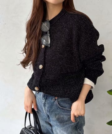 LOCUST(ローカスト) 【体系カバー】ラメニットカーデ