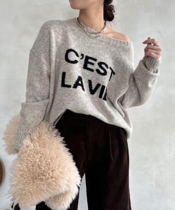 DOUDOU(ドゥドゥ) 【WEB限定】ロゴジップアップ2WAYプルオーバー