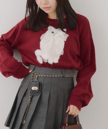NICE CLAUP / OLIVE des OLIVE OUTLET(ナイスクラップ  / オリーブ デ オリーブ アウトレット) 【RMAF】わんにゃんアソートニット