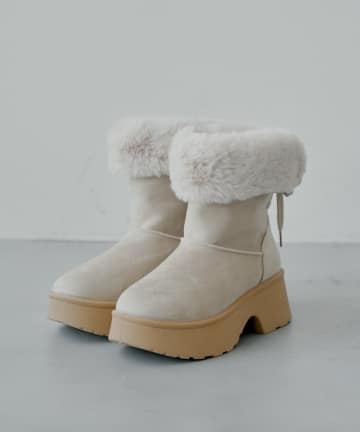 Chico(チコ) バックレースアップムートンブーツ