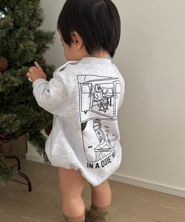 CIAOPANIC TYPY(チャオパニックティピー) 【BABY】ojisan裏毛スウェットロンパース