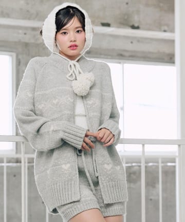 OLIVE des OLIVE(オリーブ デ オリーブ) 【セットアップ対応】カウチンニット