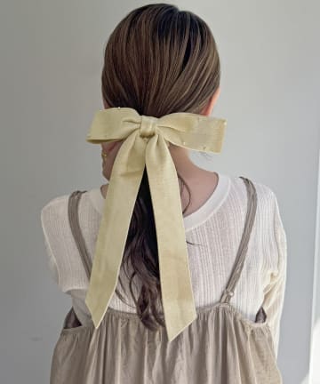 Lattice(ラティス) ベロアロングリボンシュシュ