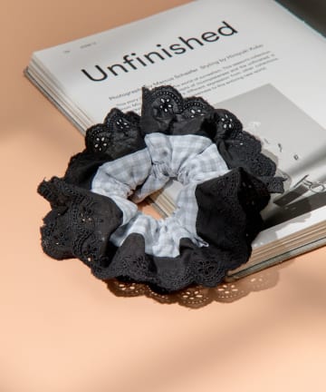 Lattice(ラティス) ボリュームチェックシュシュ