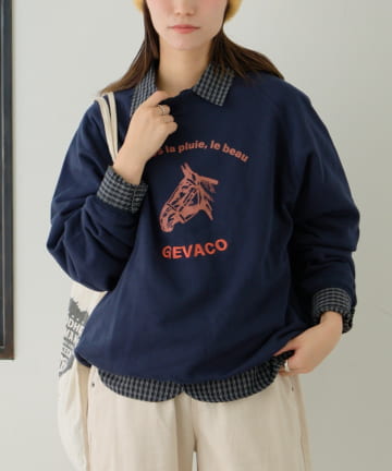 CIAOPANIC TYPY(チャオパニックティピー) 【GEVACO】裏毛刺繍プリントプルオーバー