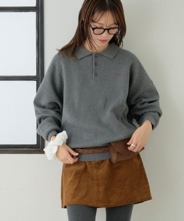 CIAOPANIC TYPY(チャオパニックティピー) 【GEVACO】ロングスリーブニットポロ