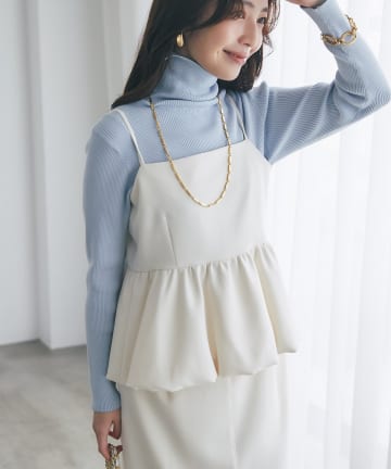 La boutique BonBon(ラブティックボンボン) ダブルクロスバルーンキャミソール