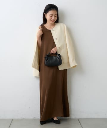 CIAOPANIC TYPY(チャオパニックティピー) 【オケージョンにも！】前後2wayサテンタンクワンピース