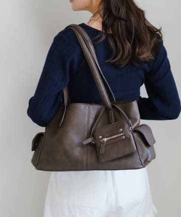 Kastane(カスタネ) 【WEB先行/500mlペットボトル収納可】ミニバッグ付きサイドポケットBAG