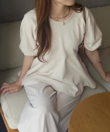 OUTLET(アウトレット) 【CAPRICIEUX LE'MAGE】ペプラムスウェットプルオーバー