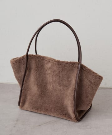 OUTLET(アウトレット) 【Loungedress】フェイクボアBIGトート