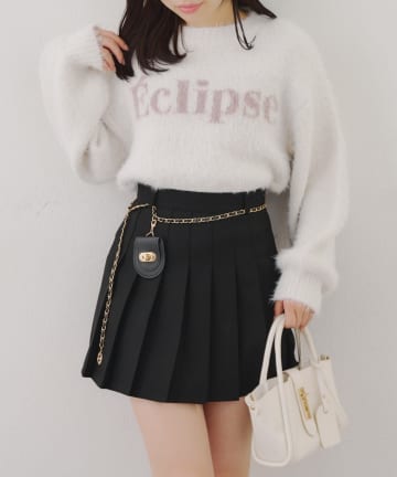 NICE CLAUP / OLIVE des OLIVE OUTLET(ナイスクラップ  / オリーブ デ オリーブ アウトレット) 秋チェックで着映える【RMAF】チャーム付プリーツミニスカート