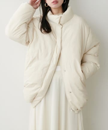 natural couture(ナチュラルクチュール) ノンキルト中綿ブルゾン