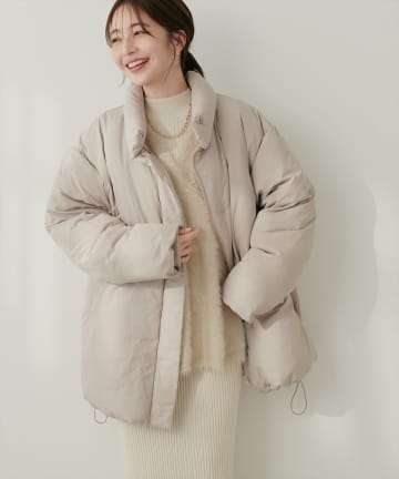 natural couture(ナチュラルクチュール) ノンキルト中綿ブルゾン