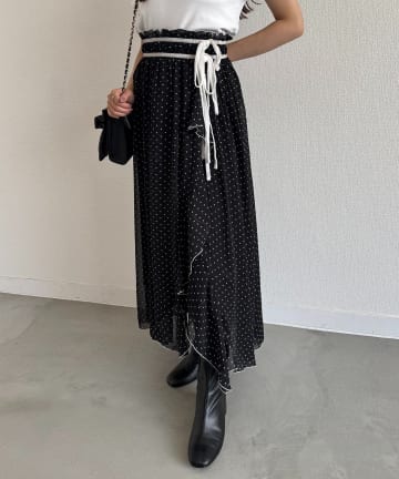 NICE CLAUP / OLIVE des OLIVE OUTLET(ナイスクラップ  / オリーブ デ オリーブ アウトレット) 【one after another】イレヘムロングスカート