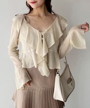 NICE CLAUP / OLIVE des OLIVE OUTLET(ナイスクラップ  / オリーブ デ オリーブ アウトレット) 【one after another】ボレロカーデ