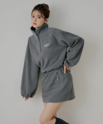 Chico(チコ) ハーフジップフリースミニワンピース