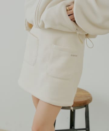 Chico(チコ) 【10/23(木)0時販売】フリース台形ミニスカート