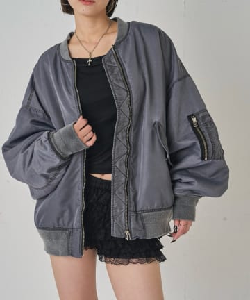 WHO’S WHO gallery(フーズフーギャラリー) Sourcreamピグメント加工MA1