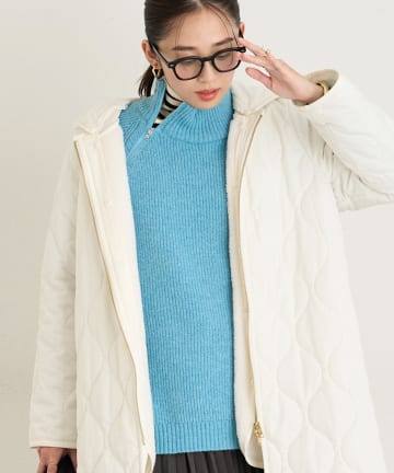 un dix cors(アンディコール) 《着るだけでお洒落見え》デザインファスナーニット