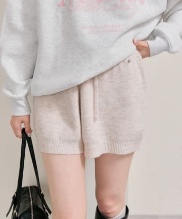 mystic(ミスティック) 《SET UP着用おすすめ》プレート付きニットパンツ