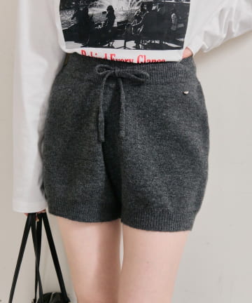 mystic(ミスティック) 《SET UP着用おすすめ》プレート付きニットパンツ